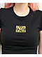 Santa Cruz Checker Block Black Crop T-Shirt - Thumbnail image 2 of 2