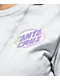 Santa Cruz Club Oval Dot Grey Tie Dye Crop T-Shirt