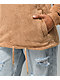 Santa Cruz Club Oval Dot Tan Sherpa Half-Zip Sweatshirt