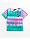Santa Cruz Contra Dot Fade Stripe Teal & Pink Tie Dye T-Shirt - Thumbnail image 2 of 3