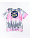 Santa Cruz Contra Dot Faded Pink & Grey Tie Dye T-Shirt - Thumbnail image 1 of 2