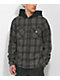 Santa Cruz Costa Black Hooded Flannel Shirt - Thumbnail image 2 of 3