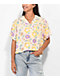 Santa Cruz Free Spirit Floral Short Sleeve Button Up Shirt