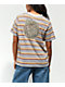 Santa Cruz Glow Dot Grey Sunrise Stripe T-Shirt - Thumbnail image 1 of 4