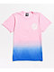 Santa Cruz Iridescent Hand Pink & Blue Dip Dye T-Shirt