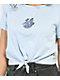 Santa Cruz Joshua Tree Dot Blue Tie Front Crop T-Shirt - Thumbnail image 2 of 2