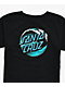 Santa Cruz Kid's Wave Dot Black T-Shirt - Thumbnail image 3 of 4