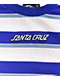 Santa Cruz Kids' Knit Blue & White Stripe T-Shirt