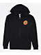 Santa Cruz Kids Classic Dot Black Zip Hoodie - Thumbnail image 2 of 2