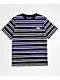 Santa Cruz Kids Oval Embroidered Stripe Purple &amp; Black T-Shirt - Thumbnail image 1 of 2