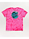 Santa Cruz Kids Wave Dot Pink Tie Dye T-Shirt - Thumbnail image 1 of 2