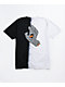 Santa Cruz Letter Hand Black & White Dip Dye T-Shirt