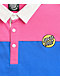 Santa Cruz Mini Dot Pink & Blue Crop Polo Shirt