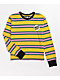 Santa Cruz Missing Dot Striped Yellow Long Sleeve T-Shirt