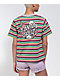 Santa Cruz Monarch Mushroom Dot Multi Stripe T-Shirt - Thumbnail image 1 of 3