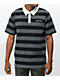 Santa Cruz Opus Camiseta de polo a rayas negra y gris