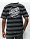 Santa Cruz Opus Camiseta de polo a rayas negra y gris