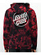Santa Cruz Opus Dot Red & Black Cloud Dye Hoodie - Thumbnail image 1 of 3