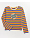 Santa Cruz Other Dot Front Blue, Yellow & Red Stripe Long Sleeve T-Shirt - Thumbnail image 1 of 2
