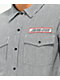 Santa Cruz Outline Black & White Stripe Short Sleeve Button Up Shirt - Thumbnail image 3 of 4