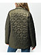 Santa Cruz Oval Line Dot Olive Quilted Chore Jacket - Thumbnail image 2 of 4