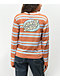 Santa Cruz Psychedelic Dot camiseta de manga larga con franjas marrón y azul