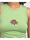 Santa Cruz Ringed Rose Green Crop Tank Top - Thumbnail image 2 of 2
