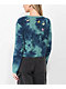 Santa Cruz Scattered Butterfly Blue Tie Dye Crop Long Sleeve T-Shirt - Thumbnail image 2 of 4