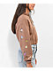 Santa Cruz Scattered Butterfly Brown Cropped Hoodie - Thumbnail image 4 of 5