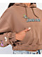 Santa Cruz Scattered Butterfly Brown Cropped Hoodie - Thumbnail image 5 of 5