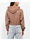 Santa Cruz Scattered Butterfly Brown Cropped Hoodie - Thumbnail image 2 of 5