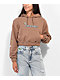 Santa Cruz Scattered Butterfly Brown Cropped Hoodie - Thumbnail image 1 of 5