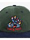 Santa Cruz Scratched Corduroy Green & Navy Snapback Hat - Thumbnail image 3 of 3