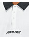 Santa Cruz Solid Stripe White Long Sleeve Polo Shirt - Thumbnail image 2 of 4