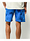 Santa Cruz Split Hand Broken Dot Blue Tie Dye Sweat Shorts - Thumbnail image 3 of 4