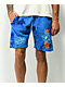 Santa Cruz Split Hand Broken Dot Blue Tie Dye Sweat Shorts - Thumbnail image 2 of 4
