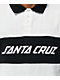 Santa Cruz Strip Block Off-White & Black Polo Shirt - Thumbnail image 2 of 3
