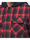 Santa Cruz Strip Red & Black Hooded Flannel Shirt - Thumbnail image 4 of 4
