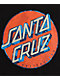 Santa Cruz Wash Dot Black Crewneck Sweatshirt
