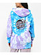 Santa Cruz Wave Dot Spiral Lavender & Blue Tie Dye Hoodie