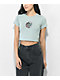 Santa Cruz Wave Poppy Slice Light Blue Crop T-Shirt