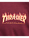Santa Cruz x Thrasher Flame Dot Burgundy T-Shirt - Thumbnail image 3 of 3