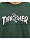 Santa Cruz x Thrasher Screaming Logo Green T-Shirt  - Thumbnail image 2 of 2