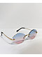 Scalloped Ombre Blue & Purple Sunglasses - Thumbnail image 1 of 2