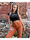 Schaf Keep Fighting Black Crop T-Shirt - Thumbnail image 1 of 3