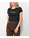Schaf Keep Fighting Black Crop T-Shirt - Thumbnail image 2 of 3