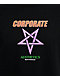 Sci-Fi Fantasy Corporate Aesthetics Black T-Shirt - Thumbnail image 2 of 2