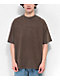 Shaka Wear Design Puff Print Garment Dye Brown T-Shirt - Thumbnail image 1 of 2