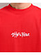 Shaka Wear Embroidered Logo Red Heavyweight T-Shirt - Thumbnail image 2 of 4