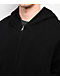 Shaka Wear Fleece Black Hooded Crop Bomber Jacket - Thumbnail image 3 of 8